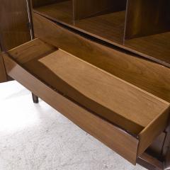  Hobey Helen Baker Helen Hobey Baker Mid Century Walnut and Burlwood Highboy Dresser - 4018085