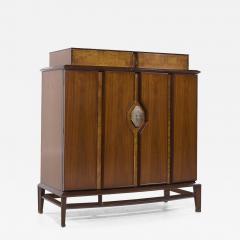  Hobey Helen Baker Helen Hobey Baker Mid Century Walnut and Burlwood Highboy Dresser - 4019417