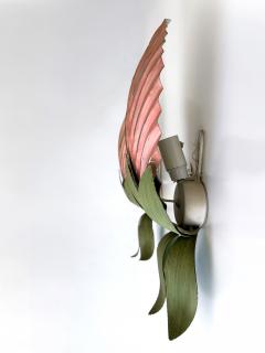  Holl nder Leuchten Set of Two Rare Mid Century Floral Sconces by Holl nder Leuchten Germany 1970s - 4240132