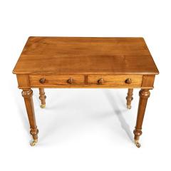  Holland Sons A mid Victorian free standing walnut writing table by Holland and Sons - 1606945