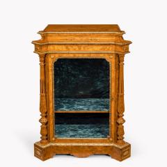  Holland Sons A pair of Victorian satinwood display cabinets attributed to Holland and Sons - 1783739