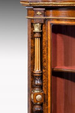  Holland Sons AN EXHIBITION QUALITY MID 19TH CENTURY BURR WALNUT CREDENZA DISPLAY CABINET - 1747216