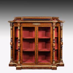  Holland Sons AN EXHIBITION QUALITY MID 19TH CENTURY BURR WALNUT CREDENZA DISPLAY CABINET - 1747224