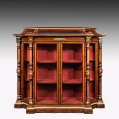  Holland Sons AN EXHIBITION QUALITY MID 19TH CENTURY BURR WALNUT CREDENZA DISPLAY CABINET - 1747224