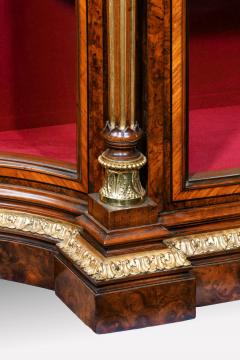  Holland Sons AN EXHIBITION QUALITY MID 19TH CENTURY BURR WALNUT CREDENZA DISPLAY CABINET - 1747227