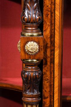  Holland Sons AN EXHIBITION QUALITY MID 19TH CENTURY BURR WALNUT CREDENZA DISPLAY CABINET - 1747235