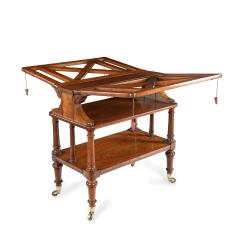  Holland Sons An early Victorian walnut folio stand attributed to Holland Sons - 3952627