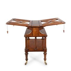  Holland Sons An early Victorian walnut folio stand attributed to Holland Sons - 3952628