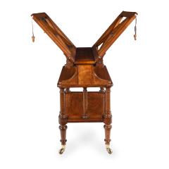  Holland Sons An early Victorian walnut folio stand attributed to Holland Sons - 3952629