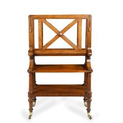  Holland Sons An early Victorian walnut folio stand attributed to Holland Sons - 3952630