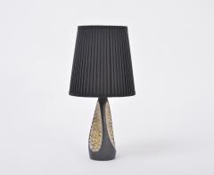  Holm Sorensen Black Danish Mid Century Ceramic Table Lamp by Holm Sorensen for S holm - 2173792