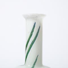  Holmegaard Mid Century Modern Handblown Glass Vase by Otto Brauer Signed Holmegaard - 2092672
