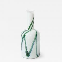  Holmegaard Mid Century Modern Handblown Glass Vase by Otto Brauer Signed Holmegaard - 2094543