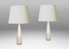  Holmegaard Pair of Table Lamps by Holmegaard attrib  - 4531681