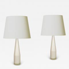  Holmegaard Pair of Table Lamps by Holmegaard attrib  - 4533087