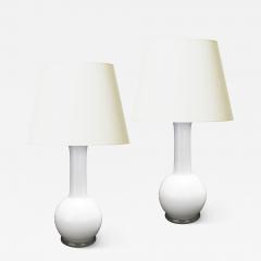  Holmegaard Pair of Table Lamps with Chinese Vase Form by Holmegaard Glasv rk - 3401495