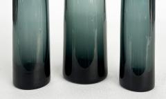  Holmegaard Per Lutken Holmegaard Glass Denmark Smoked Glasss Vases Set of Three 3  - 4663542