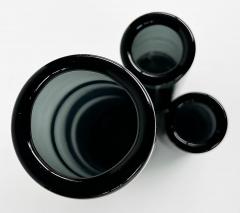  Holmegaard Per Lutken Holmegaard Glass Denmark Smoked Glasss Vases Set of Three 3  - 4663552