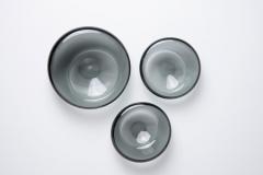  Holmegaard Three glass bowls by Per Lutken for Holmegaard - 4415499