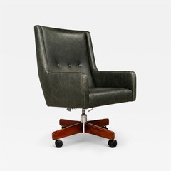  Holperin Leather Rosewood Armchair Sergio Rodrigues for Oca 1962 - 4802452