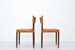  Holstebro M belfabrik Set of 6 Dining Chairs by Anders Jensen in Rosewood and Leather Denmark 1960s - 3389122
