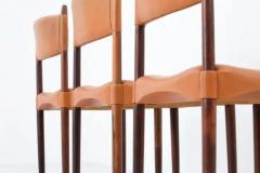  Holstebro M belfabrik Set of 6 Dining Chairs by Anders Jensen in Rosewood and Leather Denmark 1960s - 3389148