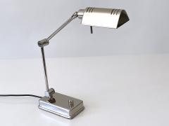  Holtk tter Adjustable Nickel Plated Brass Desk Light by Holtk tter Germany 1980s - 4308578