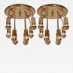  Honsel Leuchten Pair of Honsel Brass Flush Mount - 551852