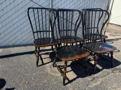  Hooker Furniture Set of 6 Ebony Spindle Back Sanctuary Chairs by Hooker - 4519301