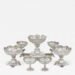  Horace Woodward Co London Edwardian silver centrepiece suite by Horace Woodward Co London - 2515665