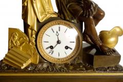  Horatius the Fall of Rome French Empire Antique Bronze Mantel Clock - 4470215