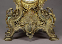  Horlogerie A BELGIAN LOUIS XV STYLE BRONZE MANTEL CLOCK BY HORLOGERIE BRUSSELS - 3566145