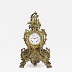  Horlogerie A BELGIAN LOUIS XV STYLE BRONZE MANTEL CLOCK BY HORLOGERIE BRUSSELS - 3570276