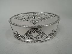  Howard Co Antique Howard Edwardian Classical Sterling Silver Trinket Box 1901 - 3757872