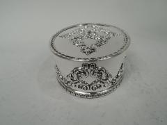  Howard Co Antique Howard Edwardian Classical Sterling Silver Trinket Box 1901 - 3757873