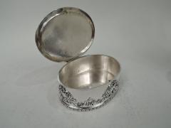  Howard Co Antique Howard Edwardian Classical Sterling Silver Trinket Box 1901 - 3757876