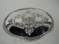  Howard Co Antique Howard Edwardian Classical Sterling Silver Trinket Box 1901 - 3757877