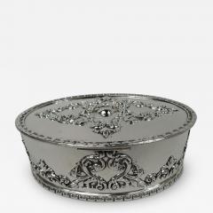  Howard Co Antique Howard Edwardian Classical Sterling Silver Trinket Box 1901 - 3758931