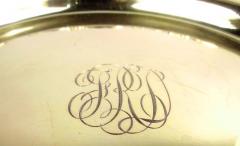  Howard Co Set of 10 Super Fancy American Gilt Sterling Silver Dessert Plates - 4125990