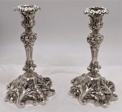  Howard Co Set of 4 Howard Co Sterling Silver 1901 Candlesticks in Baroque Revival Style - 3255301