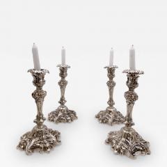  Howard Co Set of 4 Howard Co Sterling Silver 1901 Candlesticks in Baroque Revival Style - 3272874