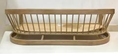  Howard Furniture Manufacturing 1980s Postmodern Spindle back Solid Oak Sofa Howard Furniture Pair Available - 3503161