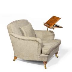  Howard Sons A late Victorian walnut library arm chair by Howard Sons - 2337626