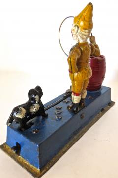  Hubley Trick Dog Mechanical Bank American Circa 1920  - 503592