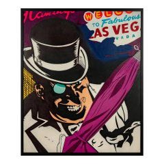  Huge Richard Huge Richard Mirando Seen Graffiti Art Painting of the Penguin in Las Vegas - 4126205