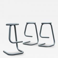  Hugh Hamilton Philip Salmon Set of 3 Paperclip Model K700 Bar Stools by Kinetics in Grey Enamel - 4207853