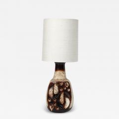  Hustadt Leuchten Mid Century Modernist Volcanic Glazed Ceramic Table Lamp by Hustadt Leuchten - 4039491