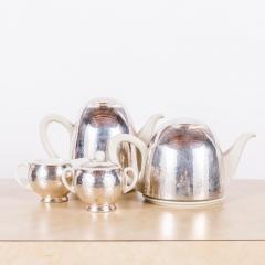  Hutschenreuther Bauhaus Hutschenreuther Selb Silver Clad Tea and Coffee Set - 3181370