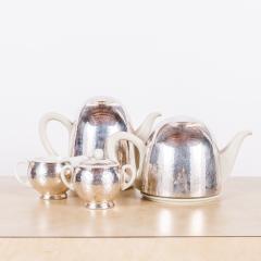  Hutschenreuther Bauhaus Hutschenreuther Selb Silver Clad Tea and Coffee Set - 3181409