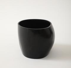  IBU IBU Poil ne Black Bronze Sand Cast Oblong Vase France signed numbered - 4760493